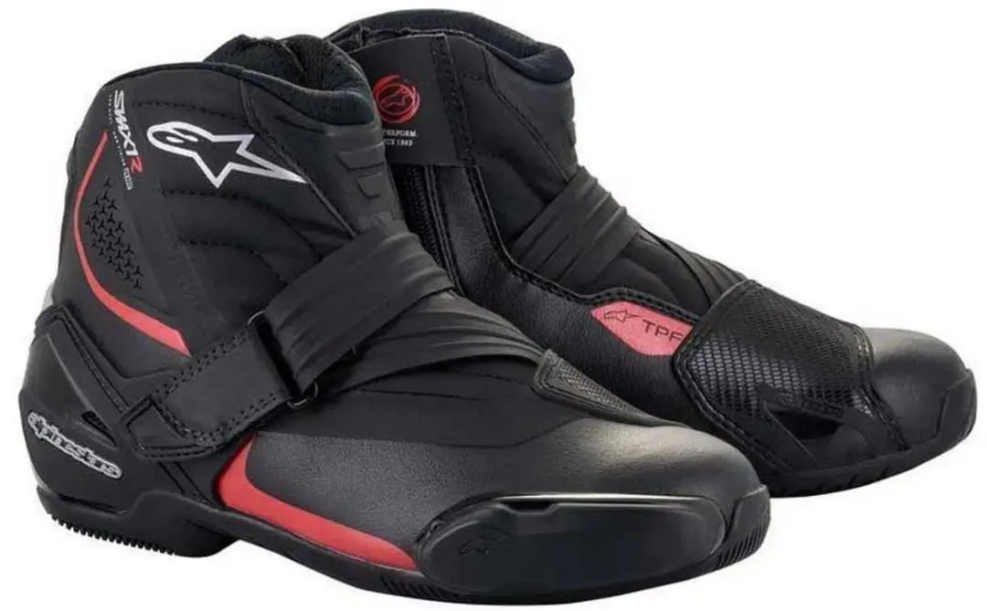 Alpinestars SMX-1 R V2 Motorschoenen - Maat 45 - Zwart/Rood
