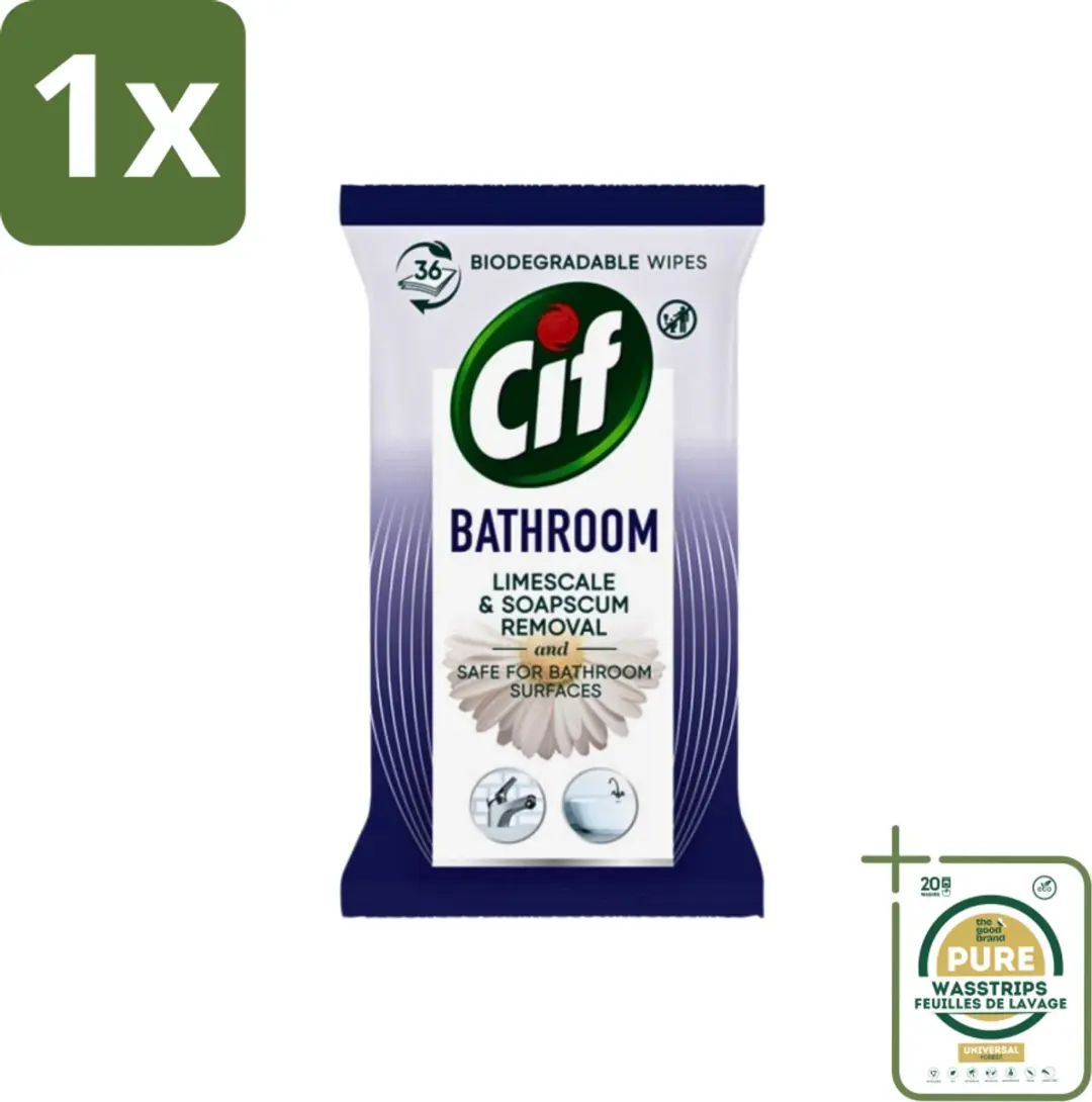 Cif Badkamer Hygiënische Doekjes 36 Stuks