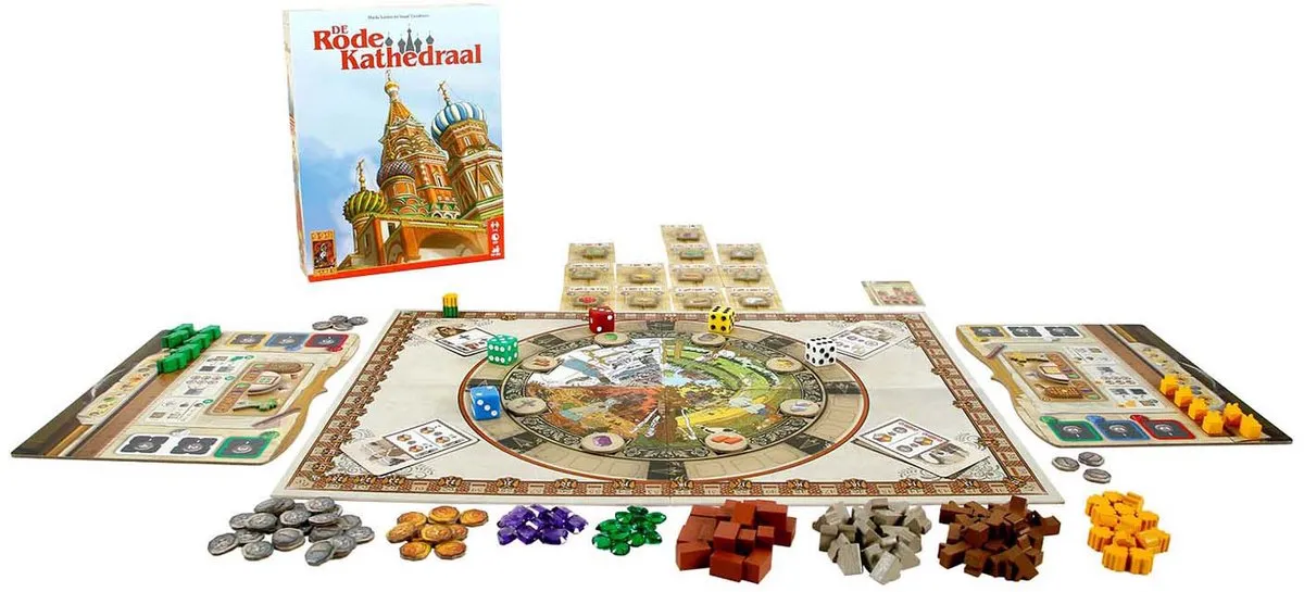 999 Games De Rode Kathedraal Bordspel - 4 Spelers - afbeelding 6 van 6