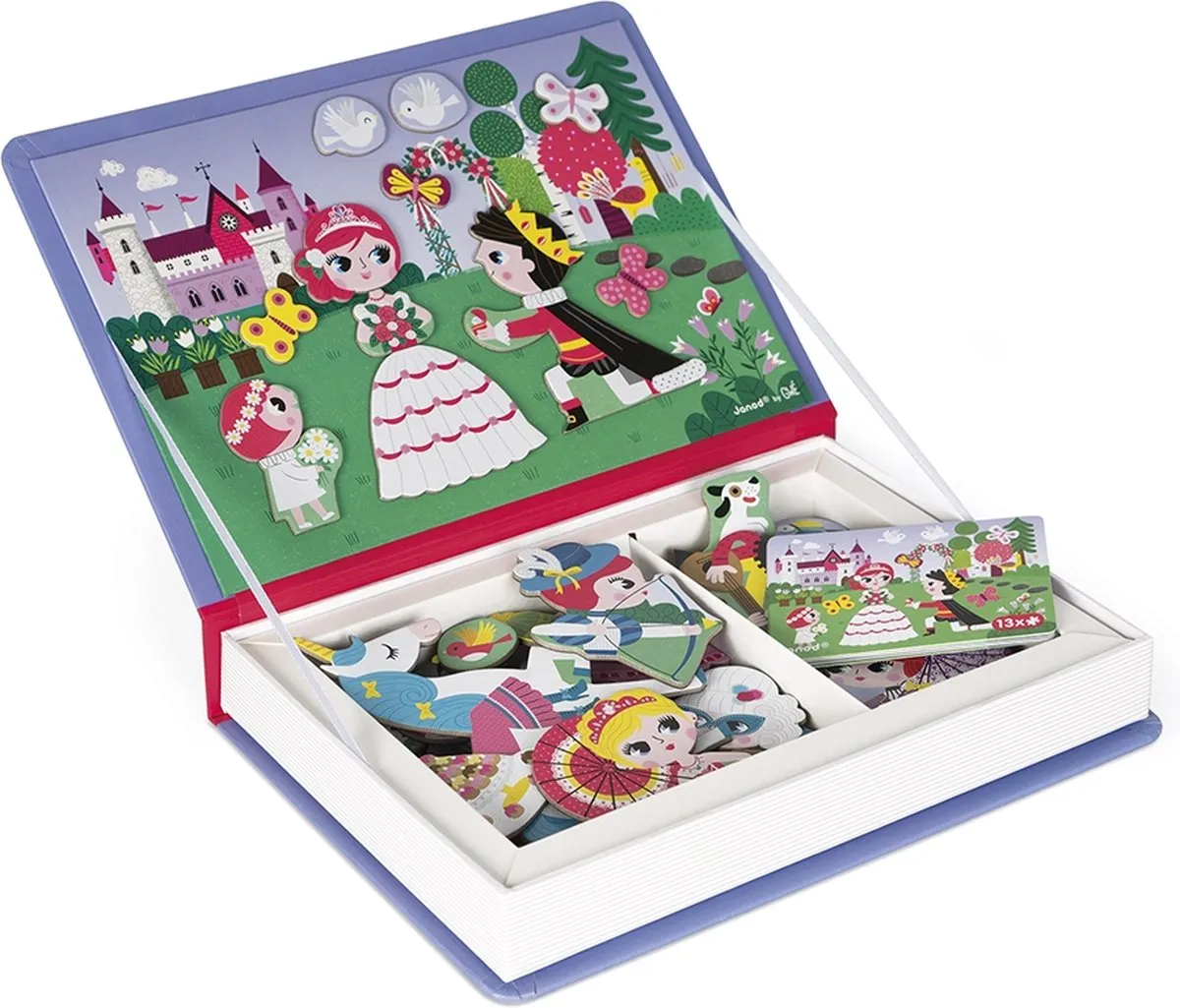 Janod Magnetibook Prinsessen 02725 - 55 Magneten