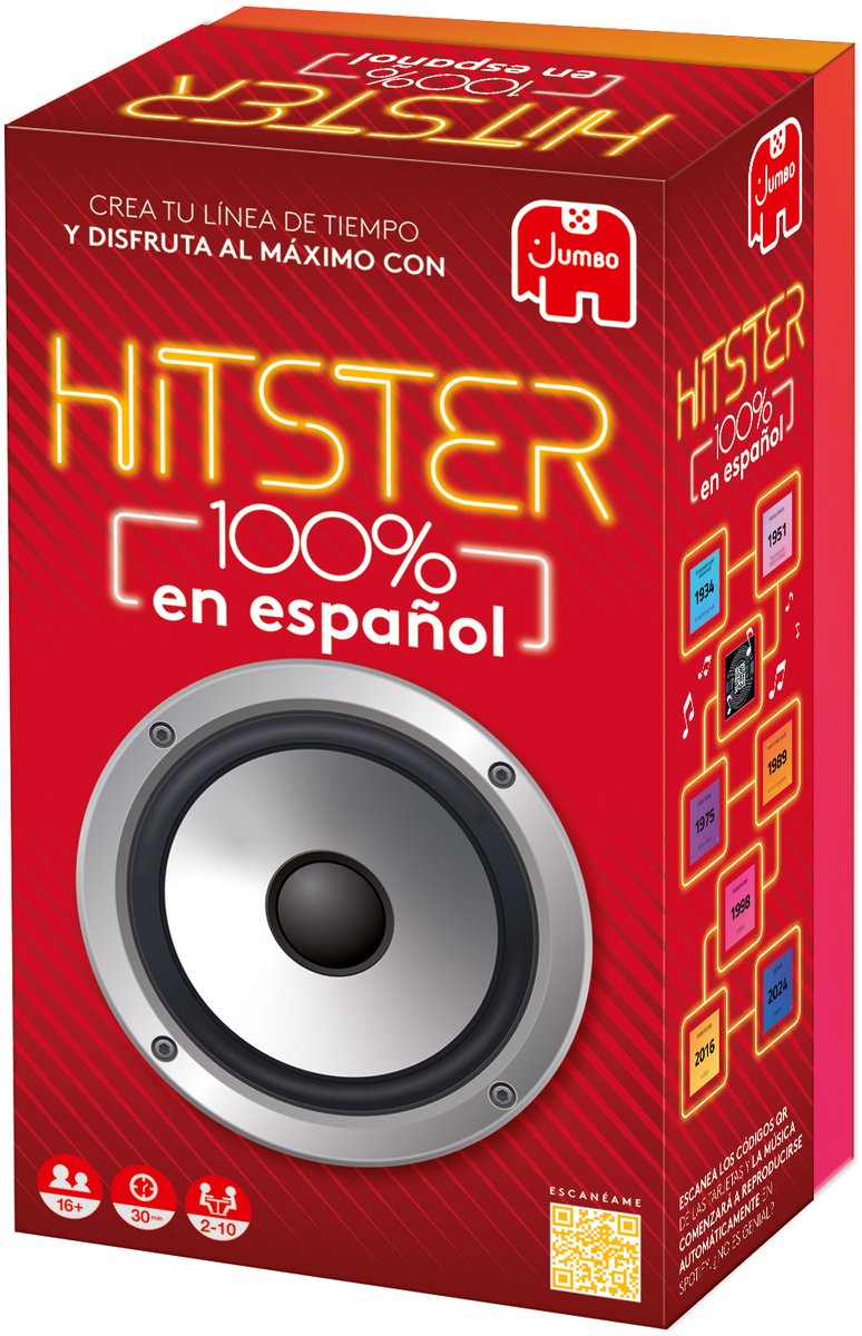 Jumbo Hitster - 100% en español, Bordspel, Feest, 16 jaar, 30 min, 30 min