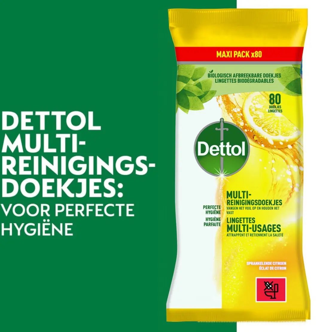 Dettol Citrus Doekjes 72 Stuks - 2x36