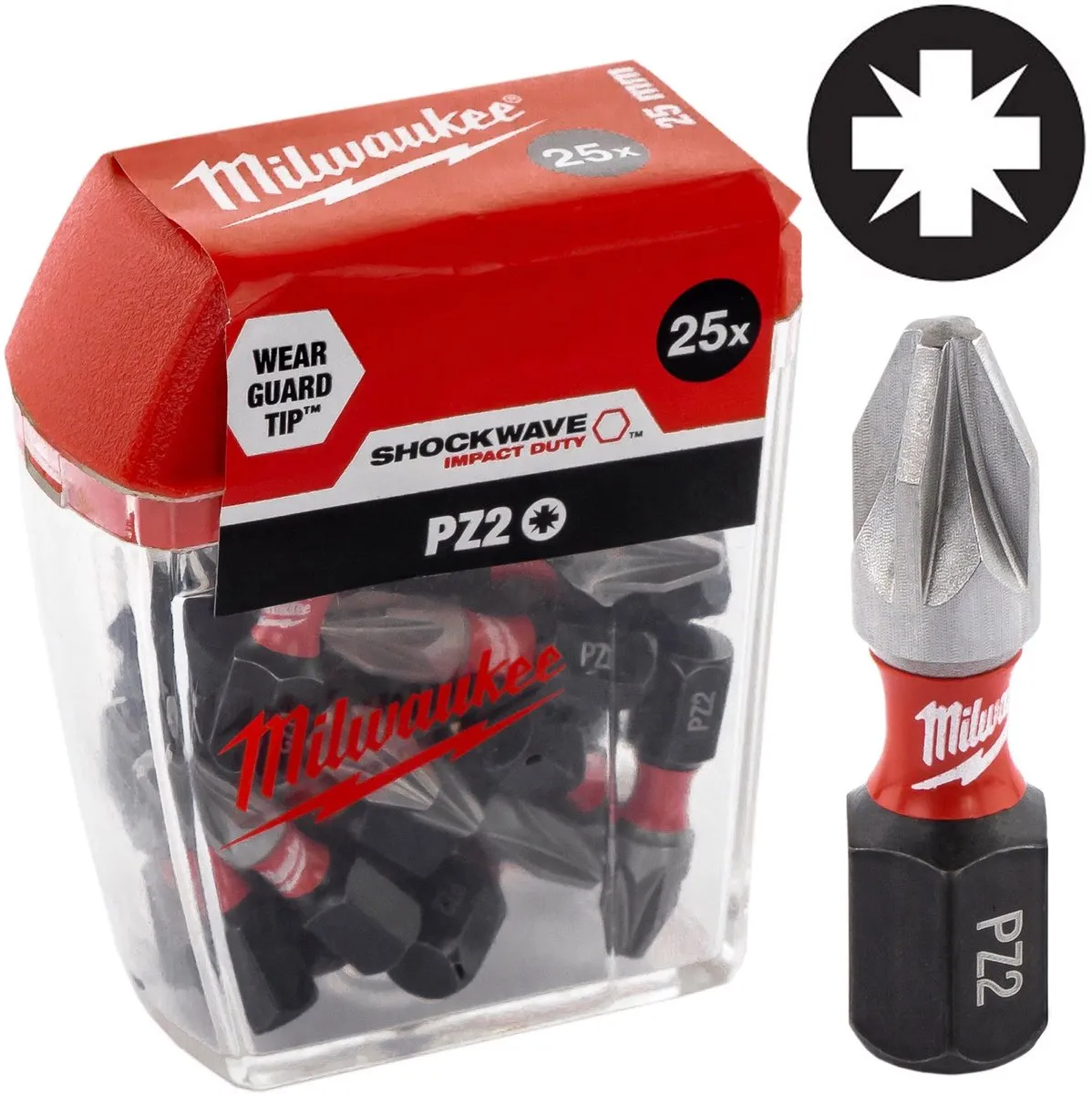 Milwaukee Shockwave Gen II PZ2 25mm