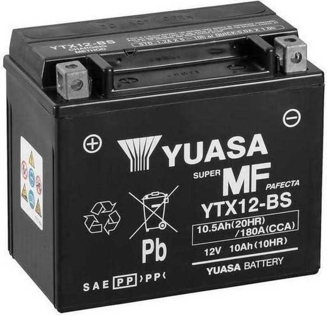 Yuasa YTX12-BS Accu 12V 10.5Ah - Motor