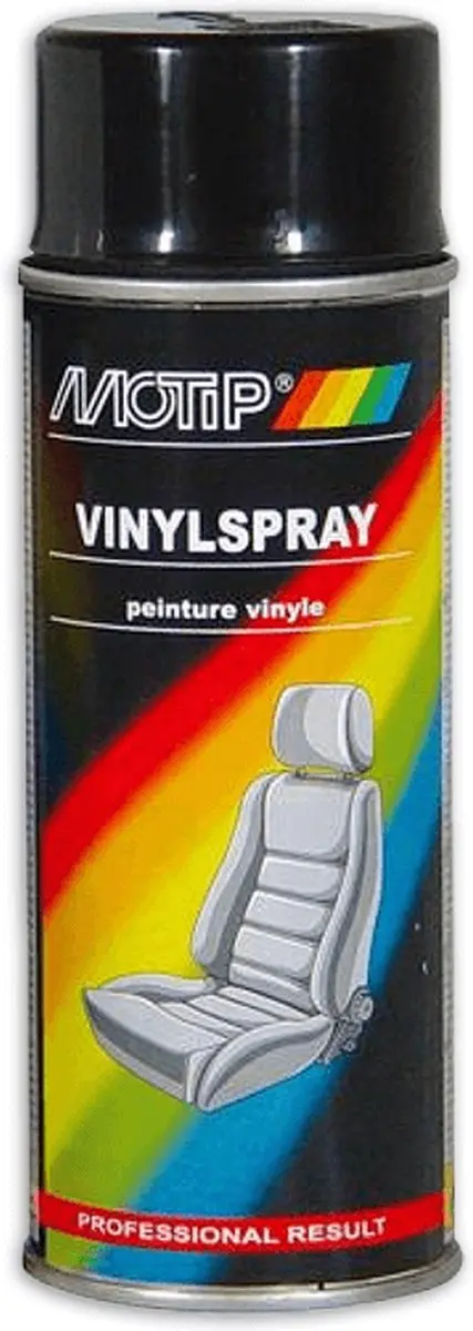 MoTip Vinyl spray 400ml - ZWART