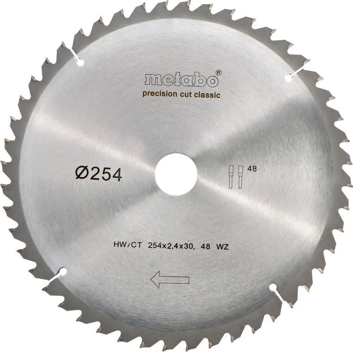 Metabo Classic 628061000 Cirkelzaagblad 254mm