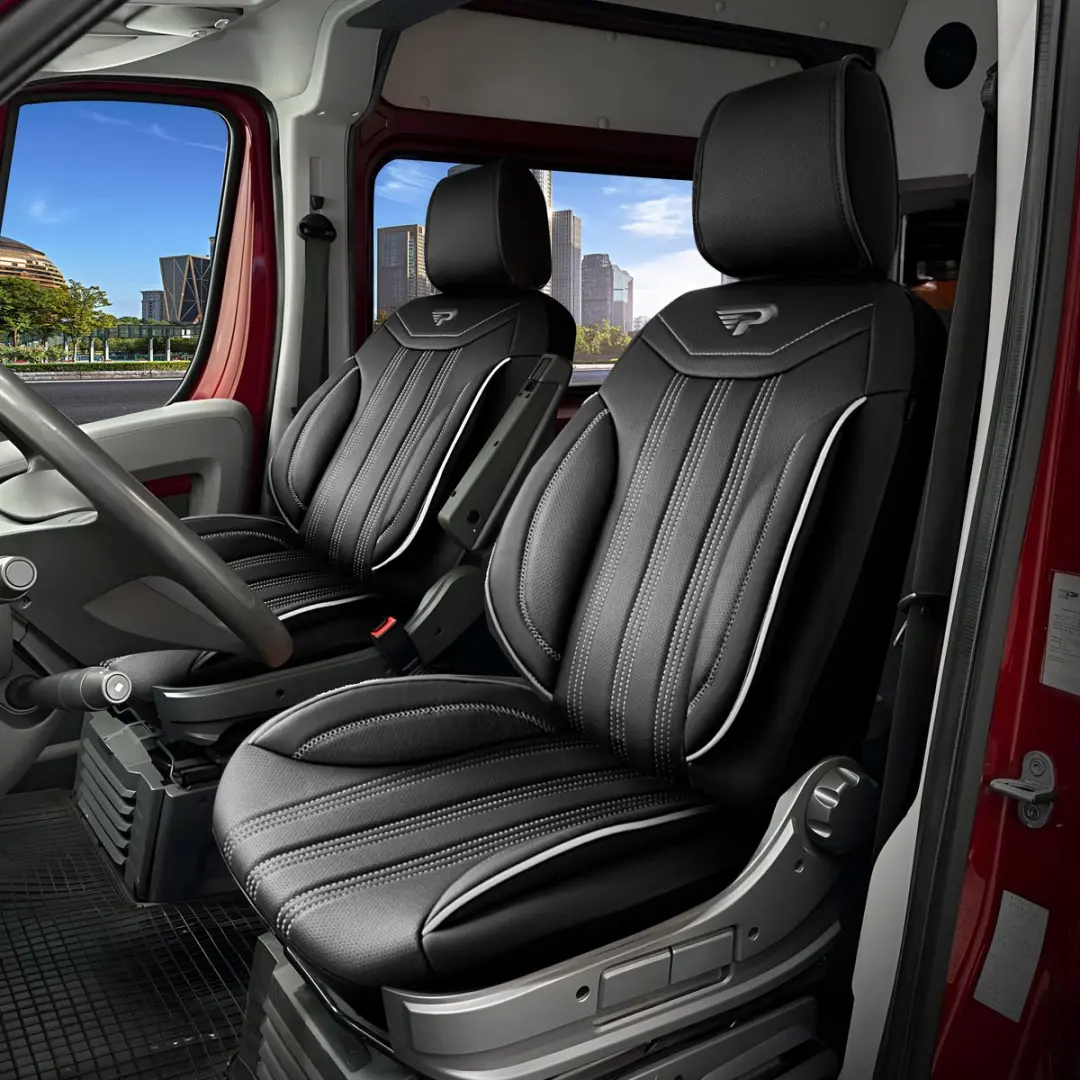 Panda Stoelhoezen Volkswagen Transporter Miami Zwart/grijs