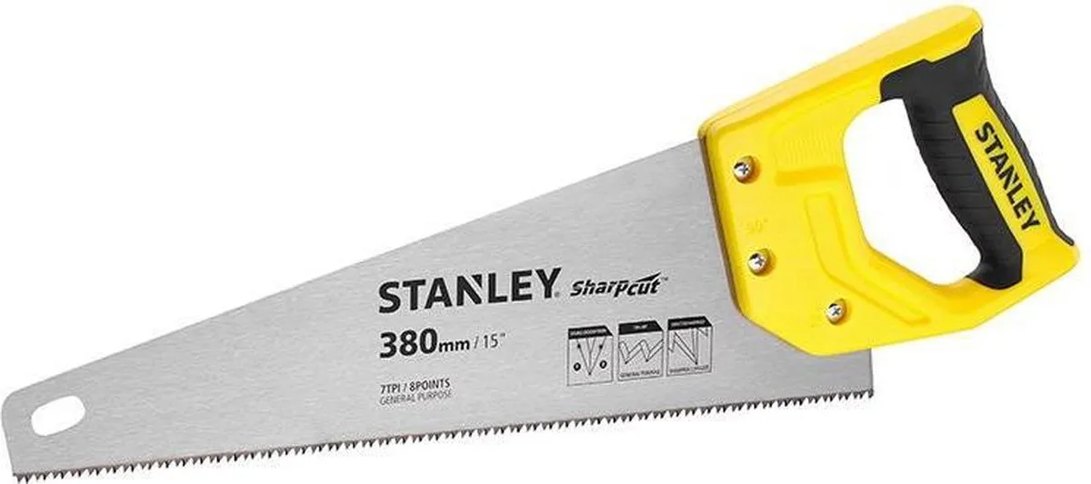 Stanley Universeel Zaag SharpCut 380mm 7T/inch