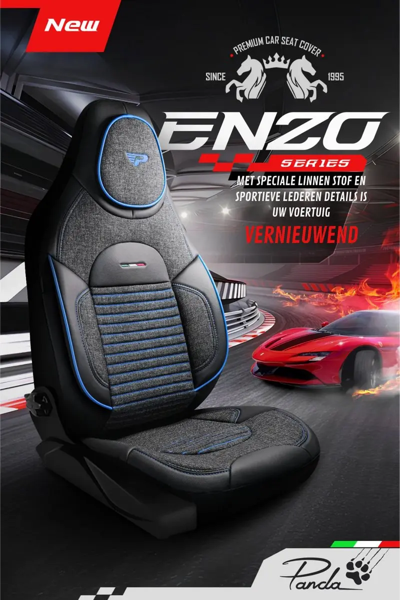 Panda Autostoelhoezen Ford EcoSport Enzo Blauw