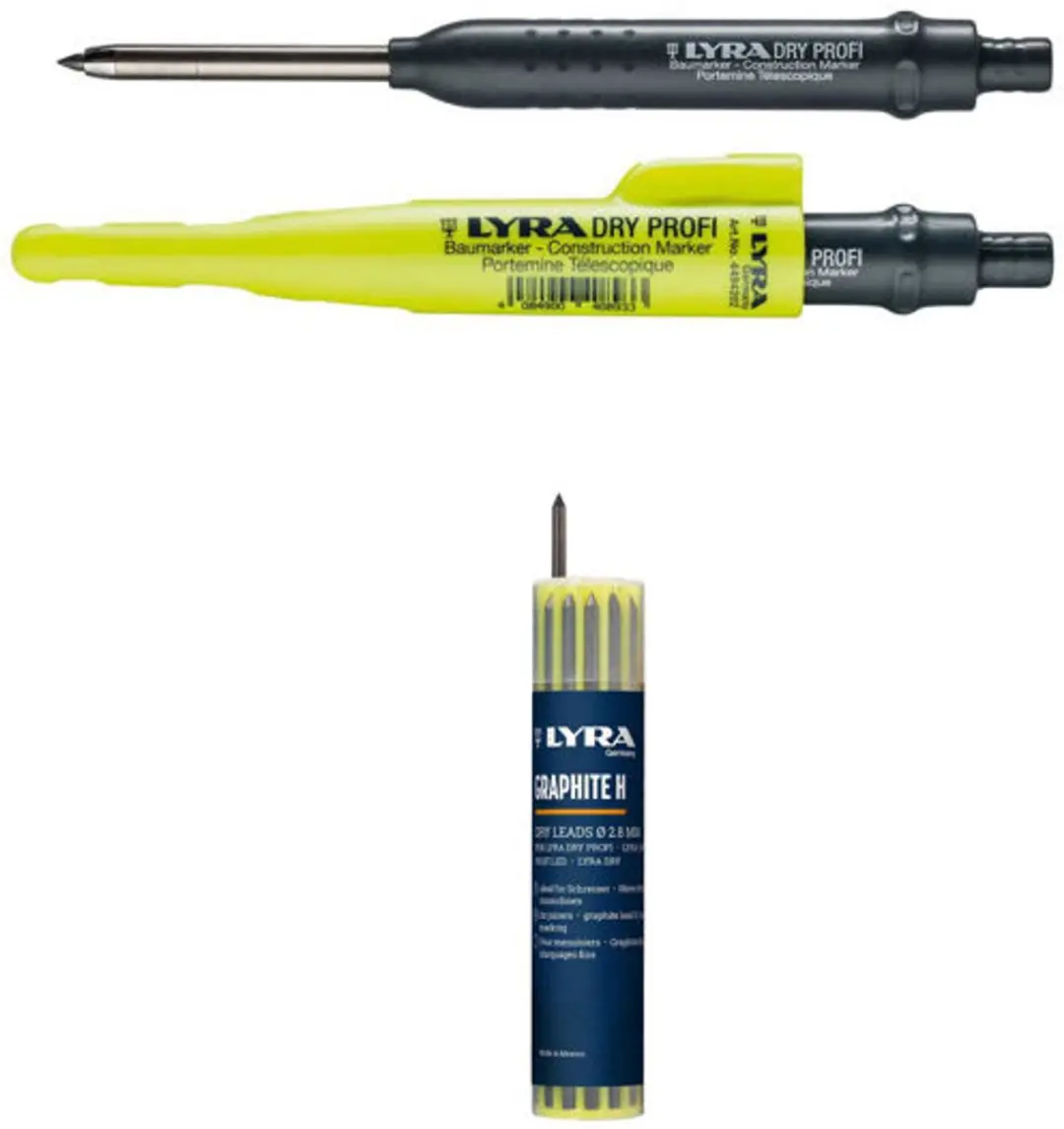 Lyra Dry Profi Markeerpotlood navulbaar - 12 Stuks