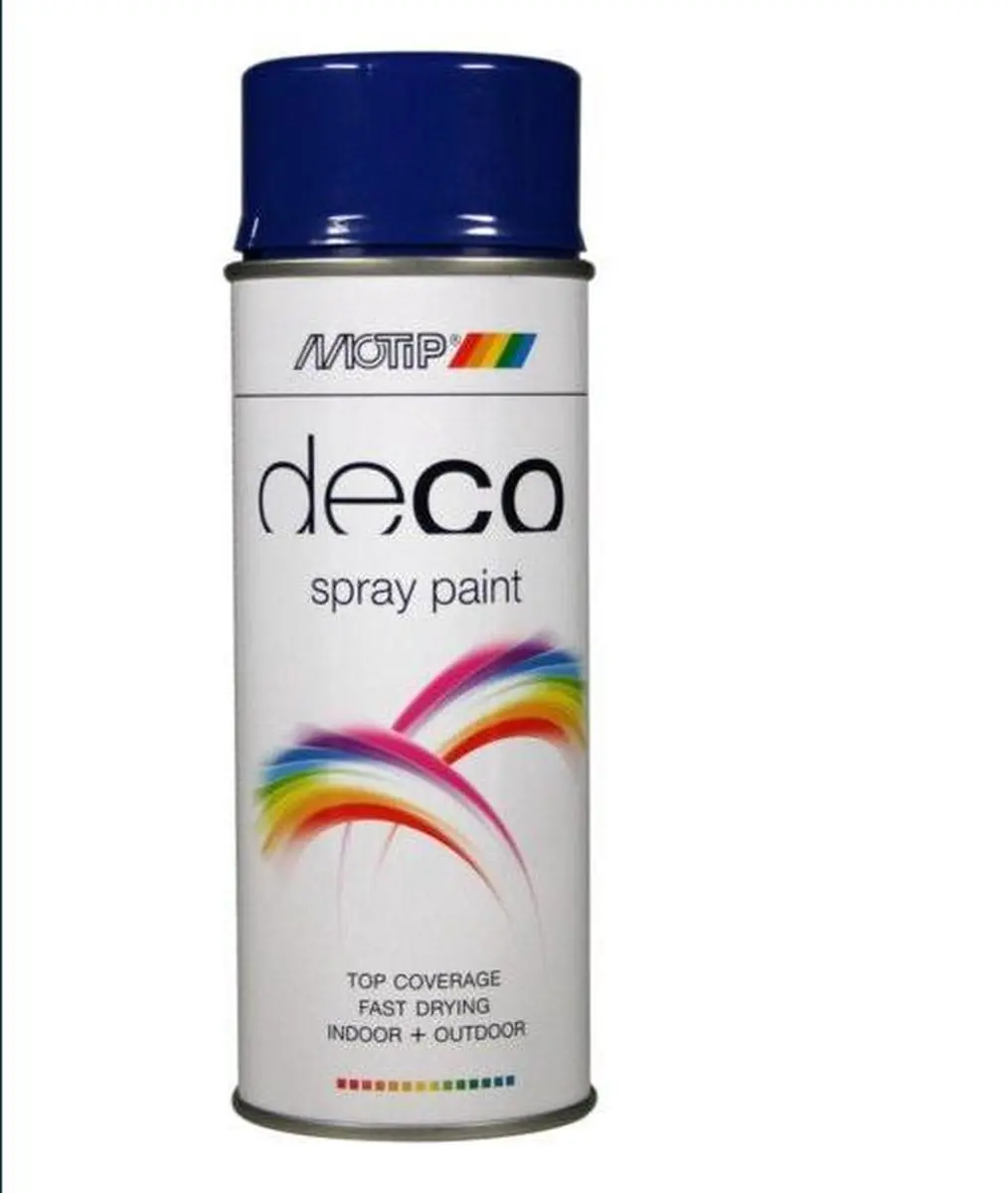 Motip Deco Spuitbus Hoogglans Ral 5002 - 0.40L - Ultramarijnblauw