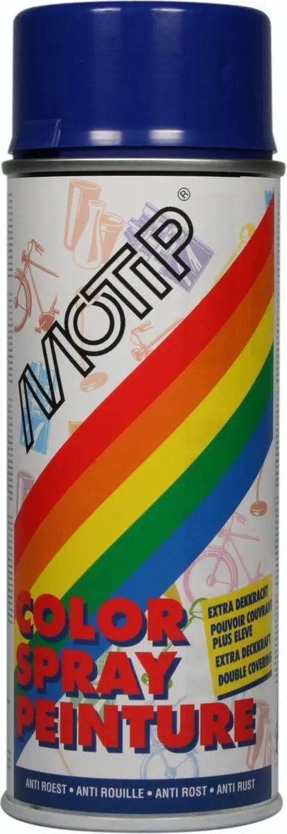 Motip Deco Spuitbus Hoogglans Ral 5002 - 0.40L - Ultramarijnblauw