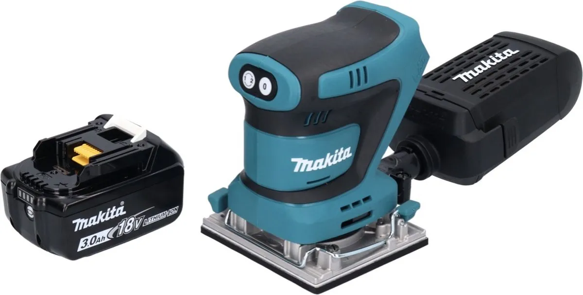 Makita DBO 482 F1 Vlakschuurmachine 18V - 1x 3.0Ah Accu