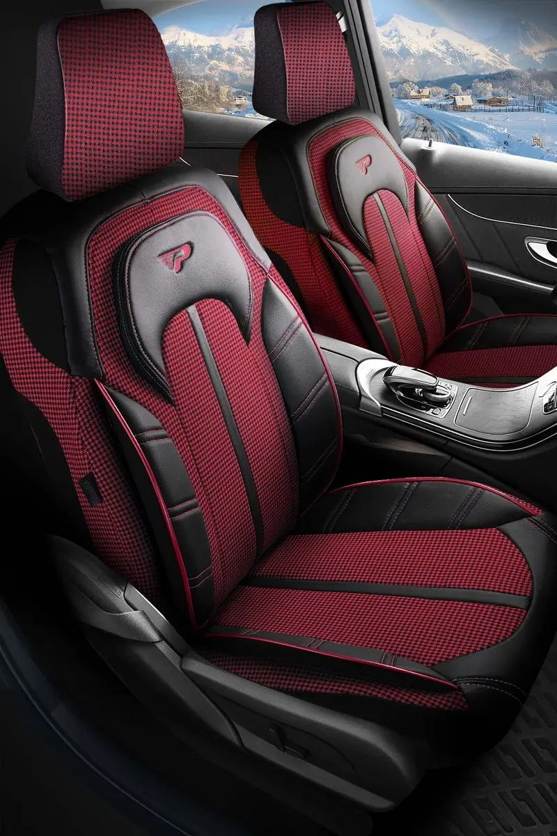 Panda Stoelhoezen Citroen AX 1986-1996 - Voorstoelenset - Bordeaux