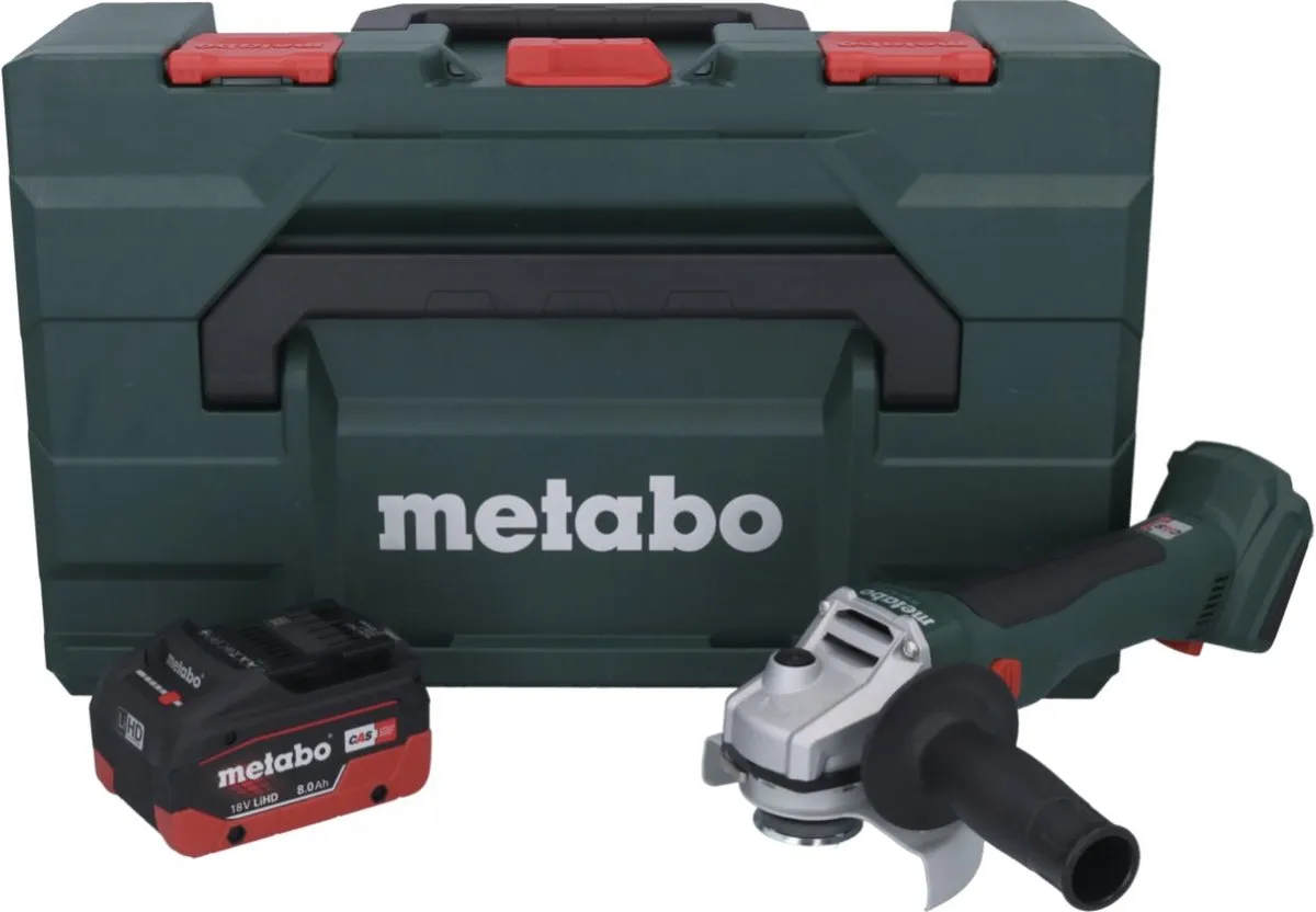 Metabo W 18 L BL 9-125 Haakse Slijper 125mm - 8.0Ah - Metaal