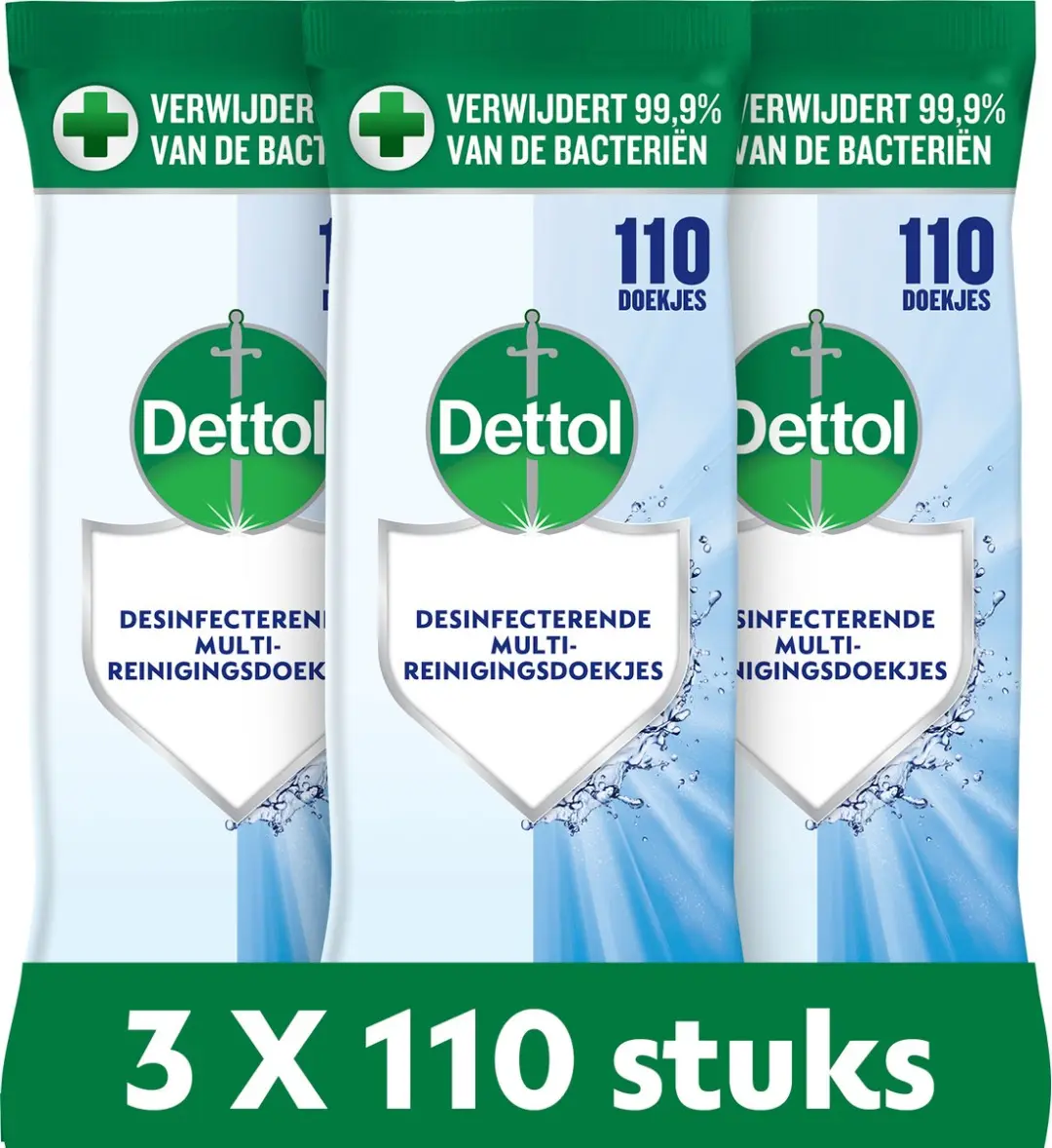 Dettol Hygiënische Doekjes 330 Stuks (3x110)