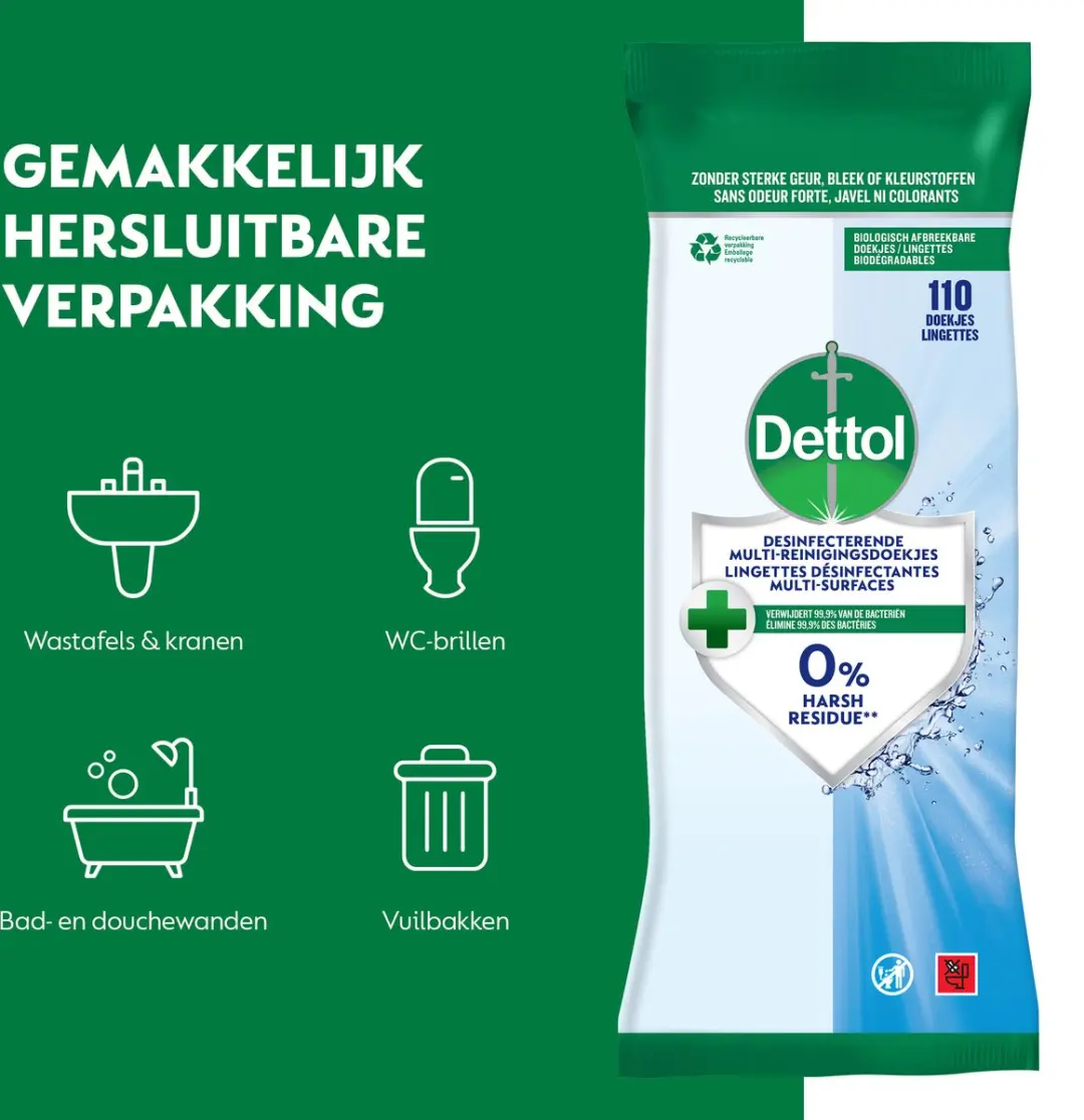 Dettol Hygiënische Doekjes 330 Stuks (3x110)