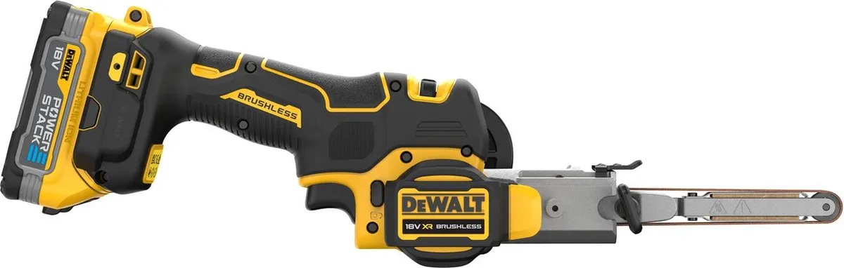 DeWalt DCM200E2T Stripschuurmachine 18V XR - 2x Powerstack 1.7Ah