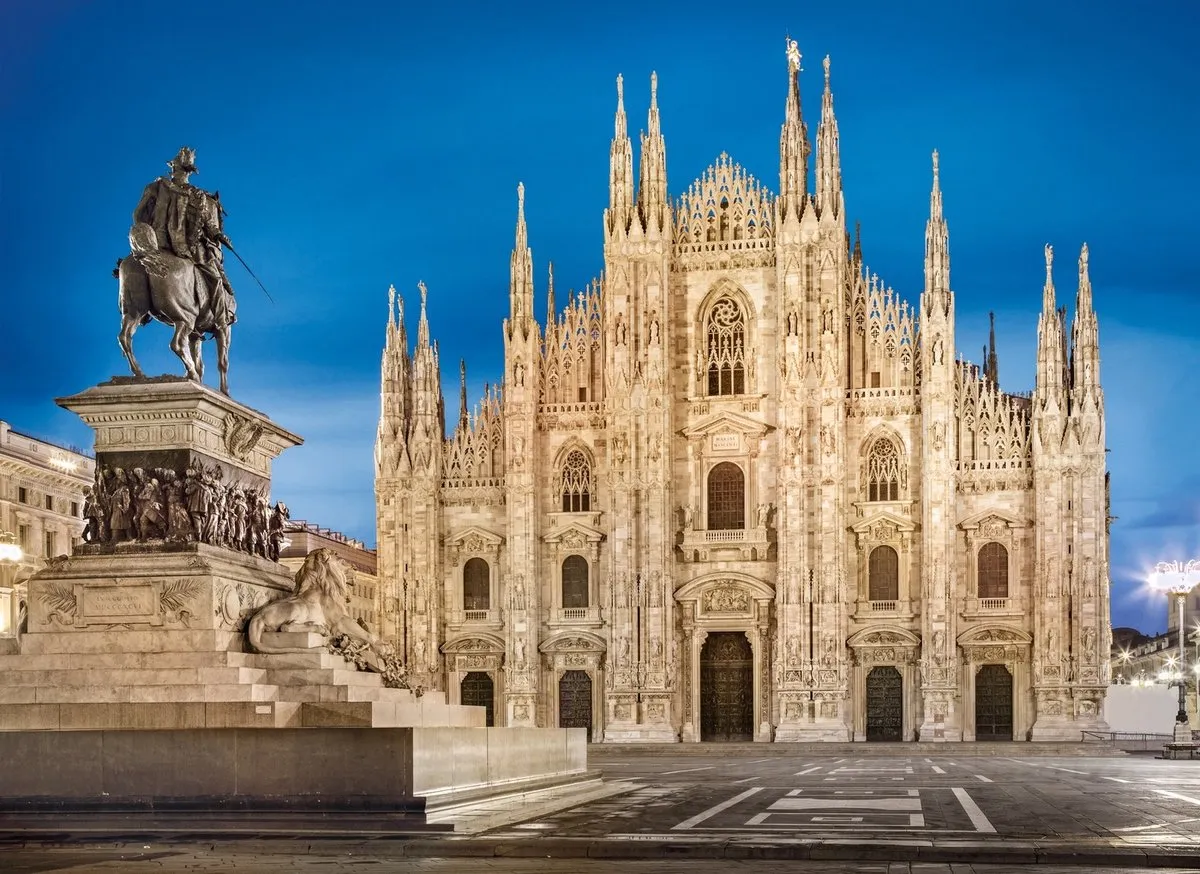Clementoni Duomo de Kathedraal van Milaan Puzzel 1000 Stuks - 69x50cm