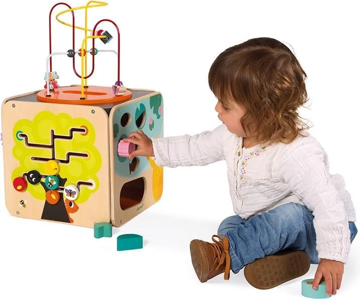 Janod Looping Houten Activiteitenkubus - 18+ Maanden