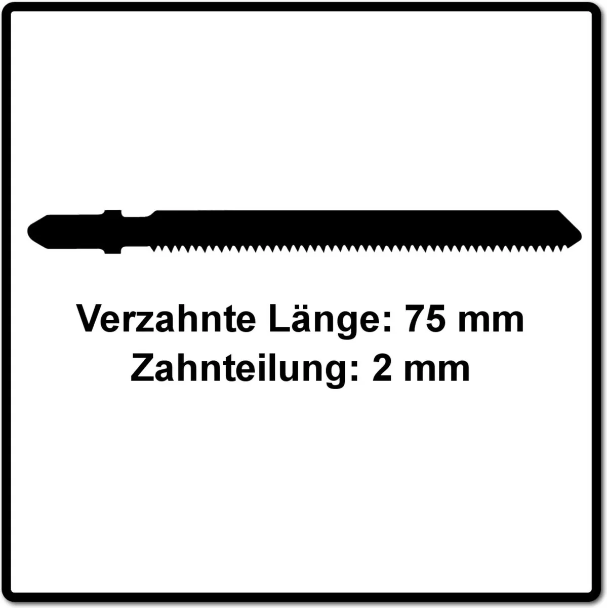 Festool S 75/2/5 Decoupeerzaagblad 75mm - 5 Stuks