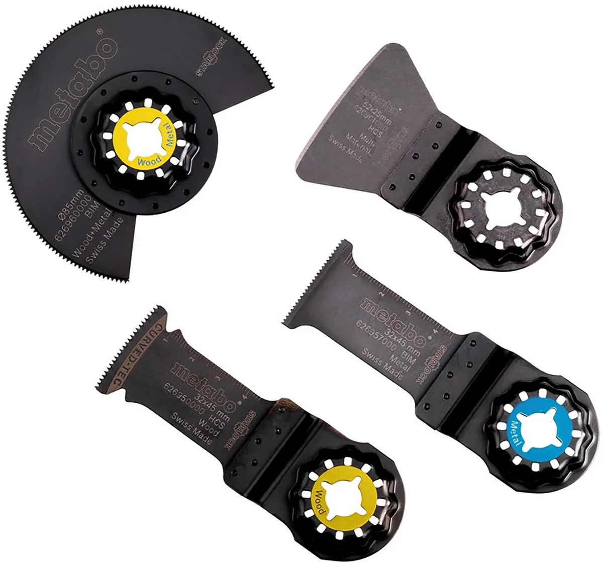 Metabo 4-delige Interieurset Roterend Multitool - Metaal/Hout