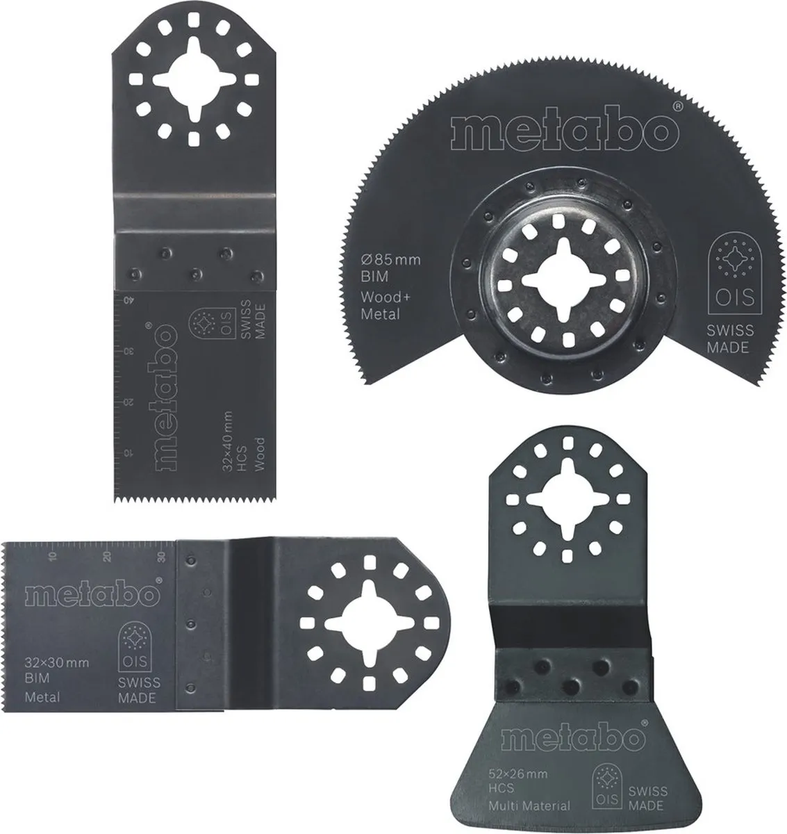 Metabo 4-delige Interieurset Roterend Multitool - Metaal/Hout