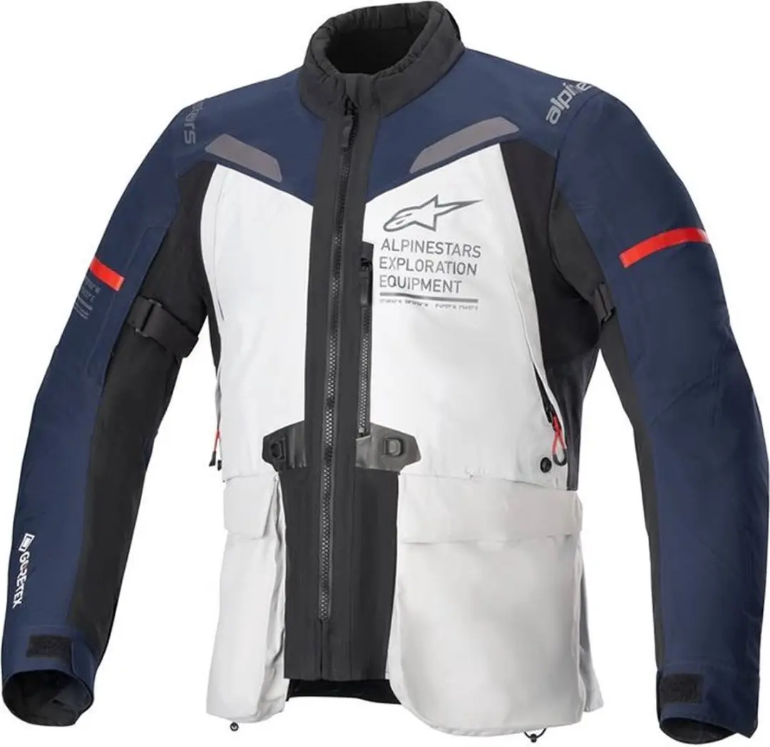 Alpinestars ST-7 2L Gore-Tex Jas - IJsgrijs/Donkerblauw/Zwart