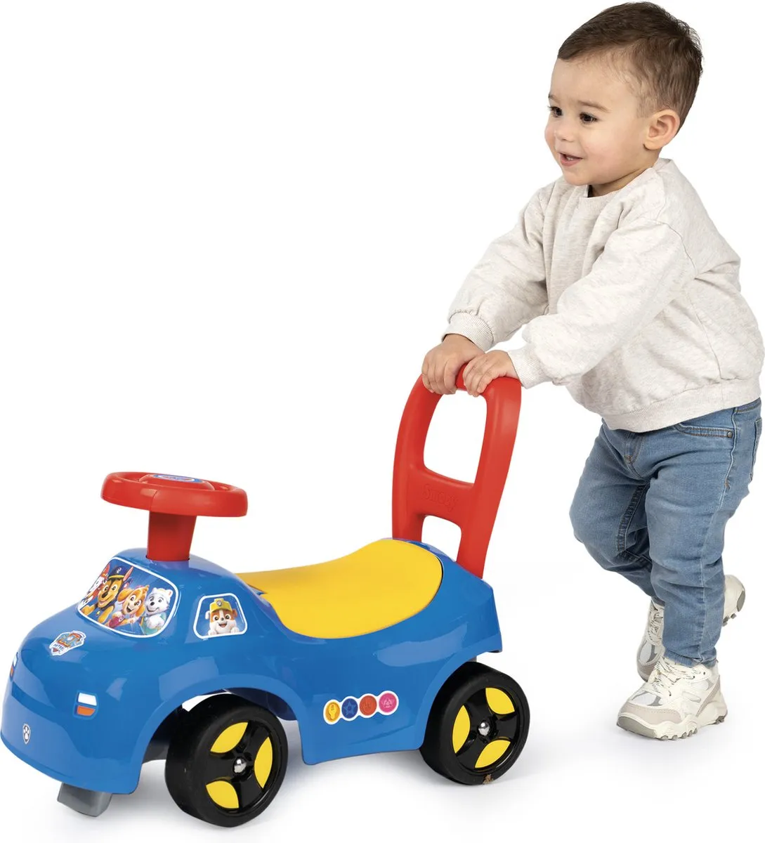 Smoby Nickelodeon Paw Patrol Loopauto 7600720547 - Blauw/Rood/Geel