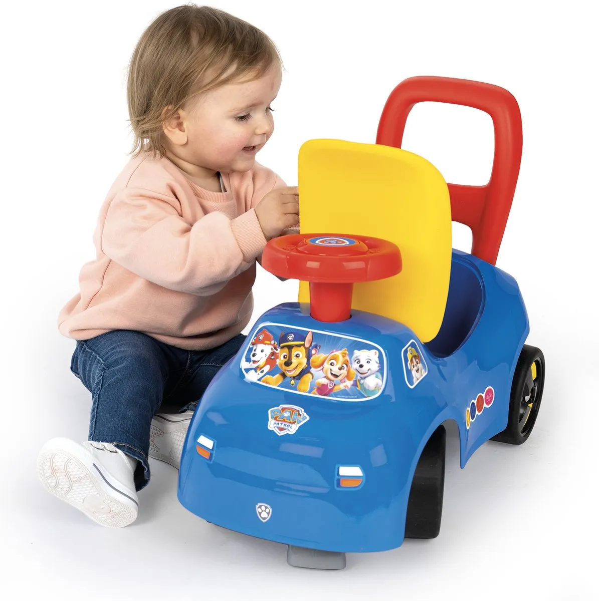 Smoby Nickelodeon Paw Patrol Loopauto 7600720547 - Blauw/Rood/Geel