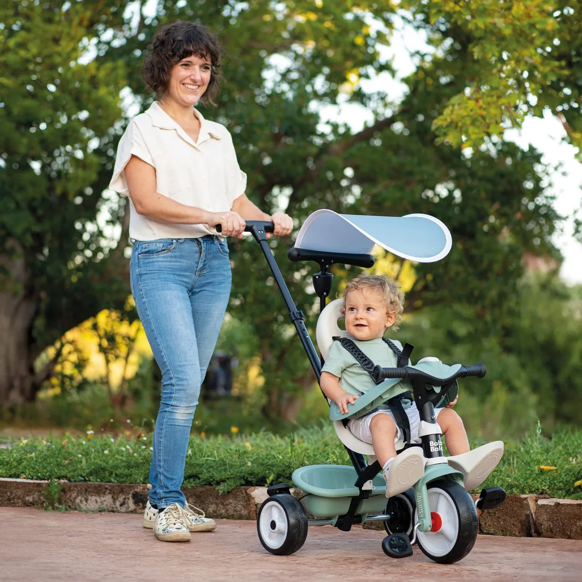 Smoby Life Baby Balade Driewieler - 10+ maanden - Groen/Zwart/Beige