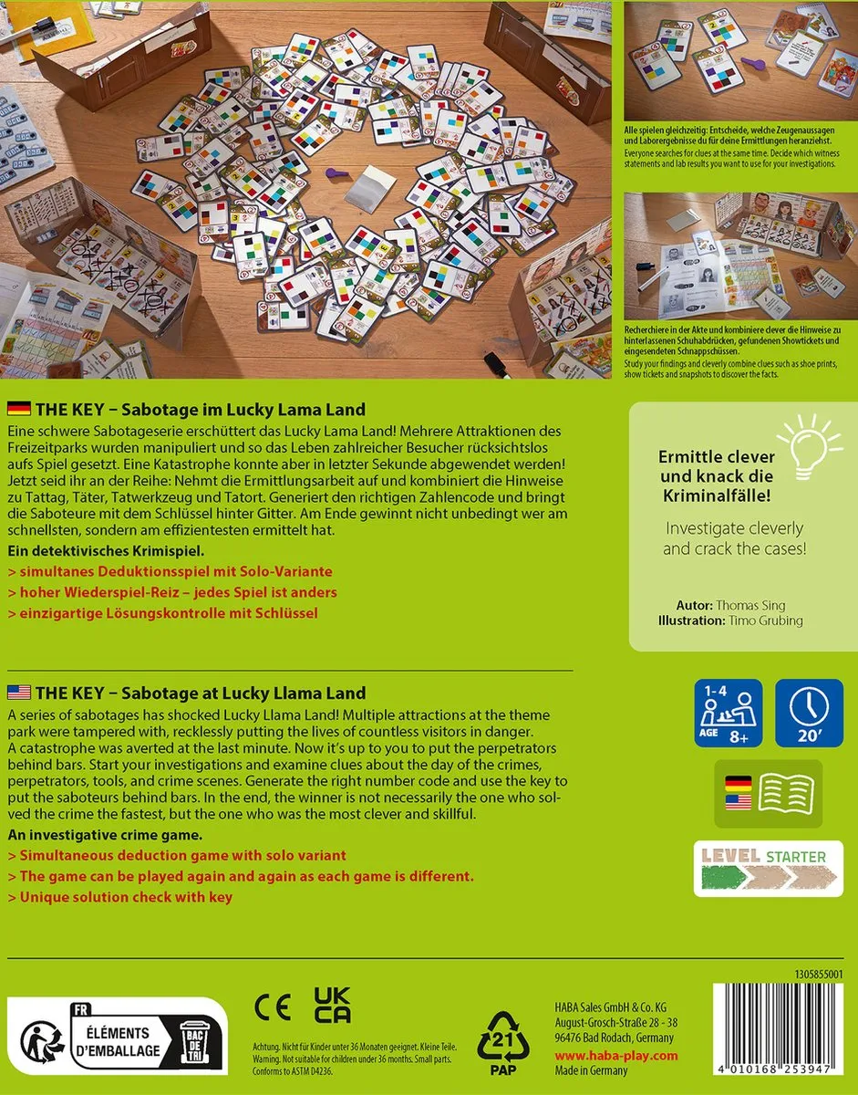 Haba The Key Sabotage In Lucky Lama Land Bordspel - 4 Spelers