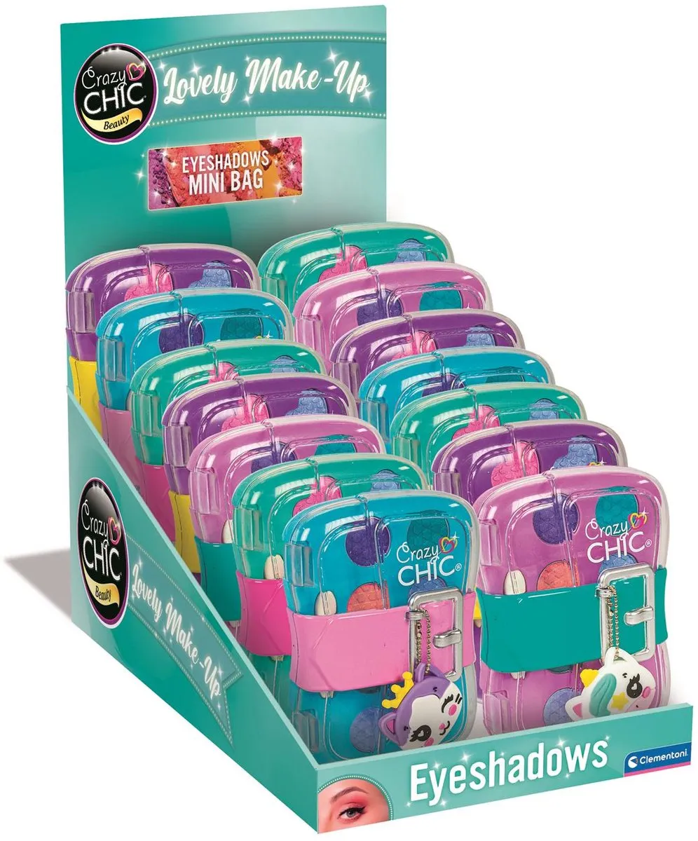 Clementoni Crazy Chic Oogschaduw Tasje - 18 Stuks