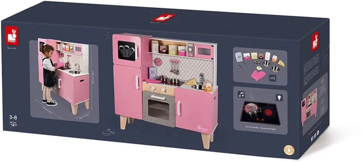 Janod Macaron XXL Speelgoedkeuken - 57cm