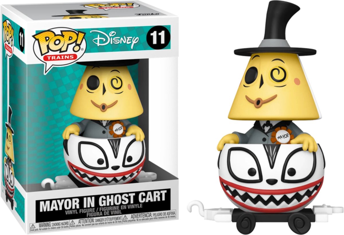 Funko The Nightmare Before Christmas - POP! Disney Train Cart Mayor In Ghost Cart 9 cm Verzamelfiguur - Multicolours