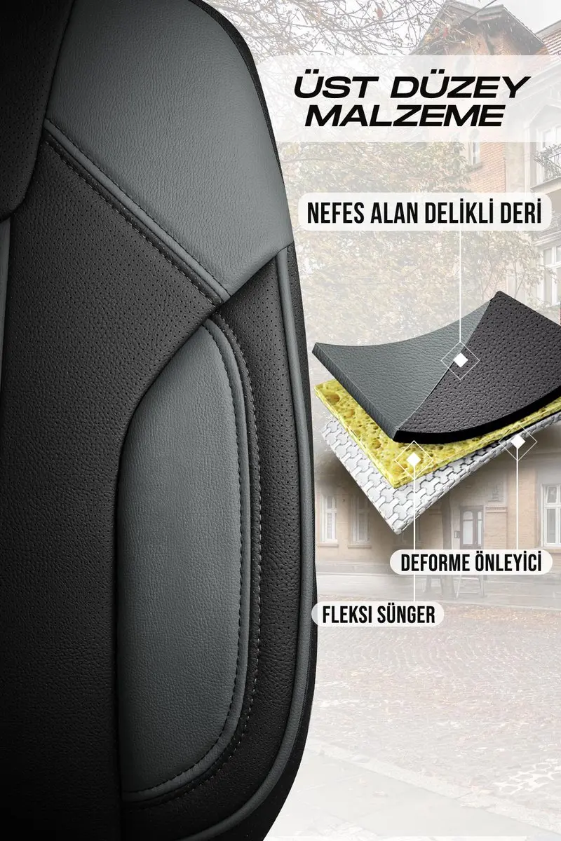 Panda Stoelhoezen Alfa Romeo 33 1983-1994 - Donkergrijs - 2 Stuks