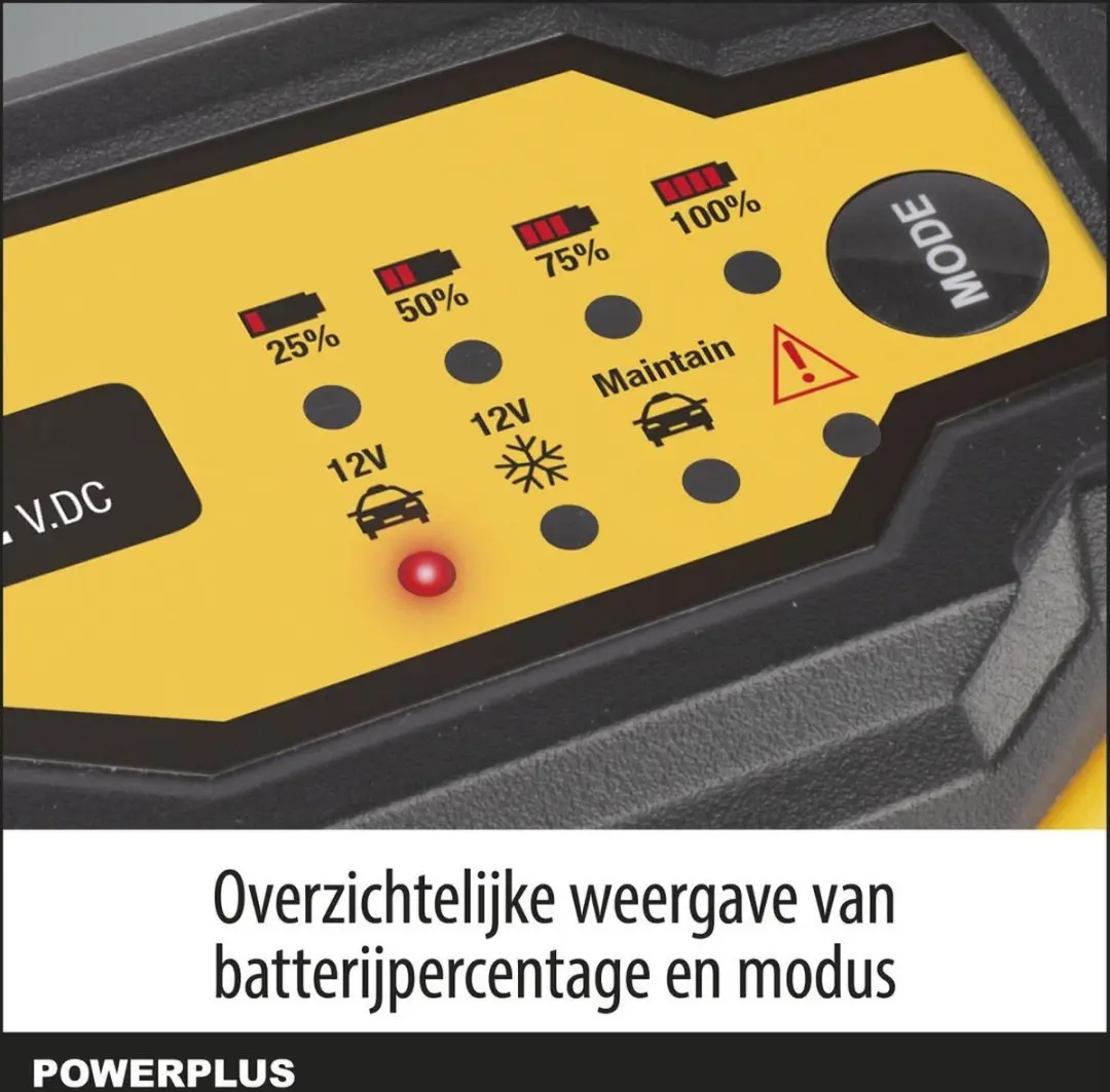 Powerplus POWX4201 Slimme Acculader 3-60Ah - 35W