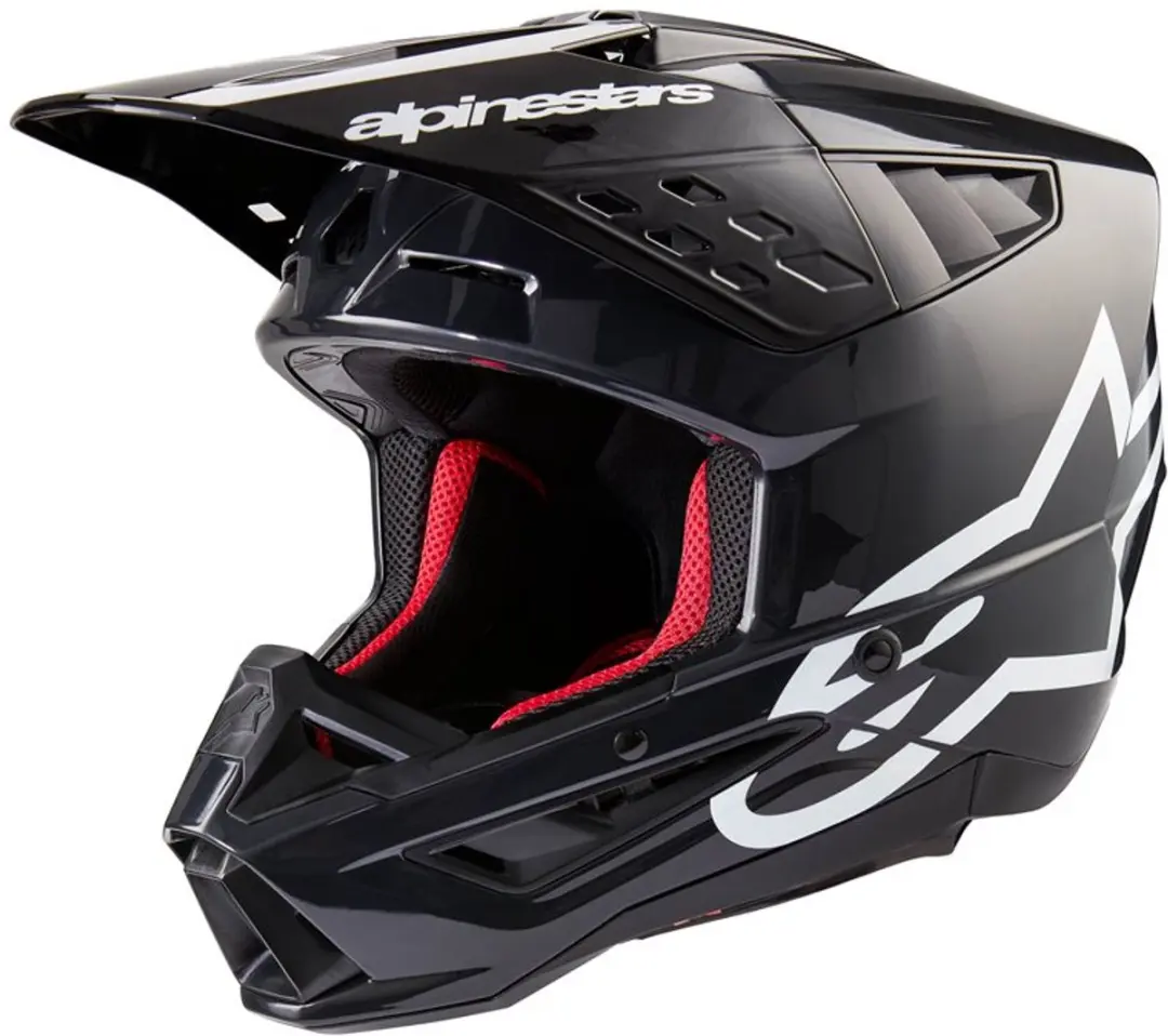 Alpinestars S-M5 Corp Helm ECE 22.06 - XL - Donkergrijs Glanzend