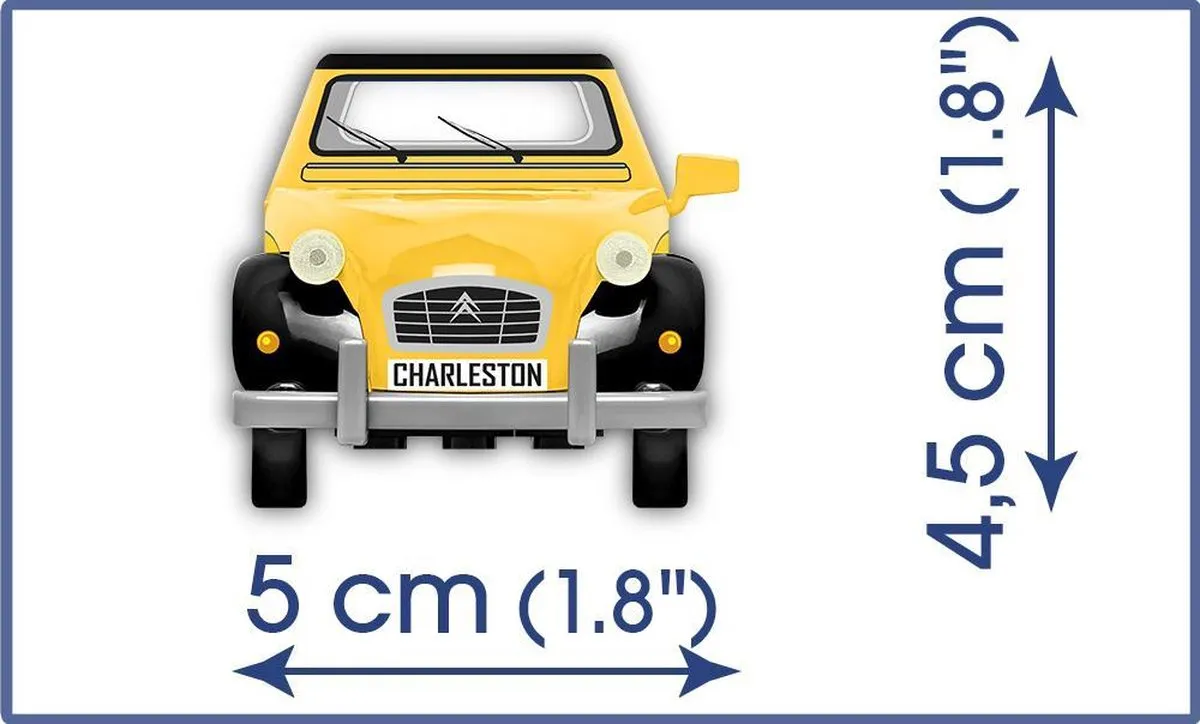 Cobi Citroën 2CV Charleston 84 KL COBI-24512 - 85 Onderdelen - Meerkleurig