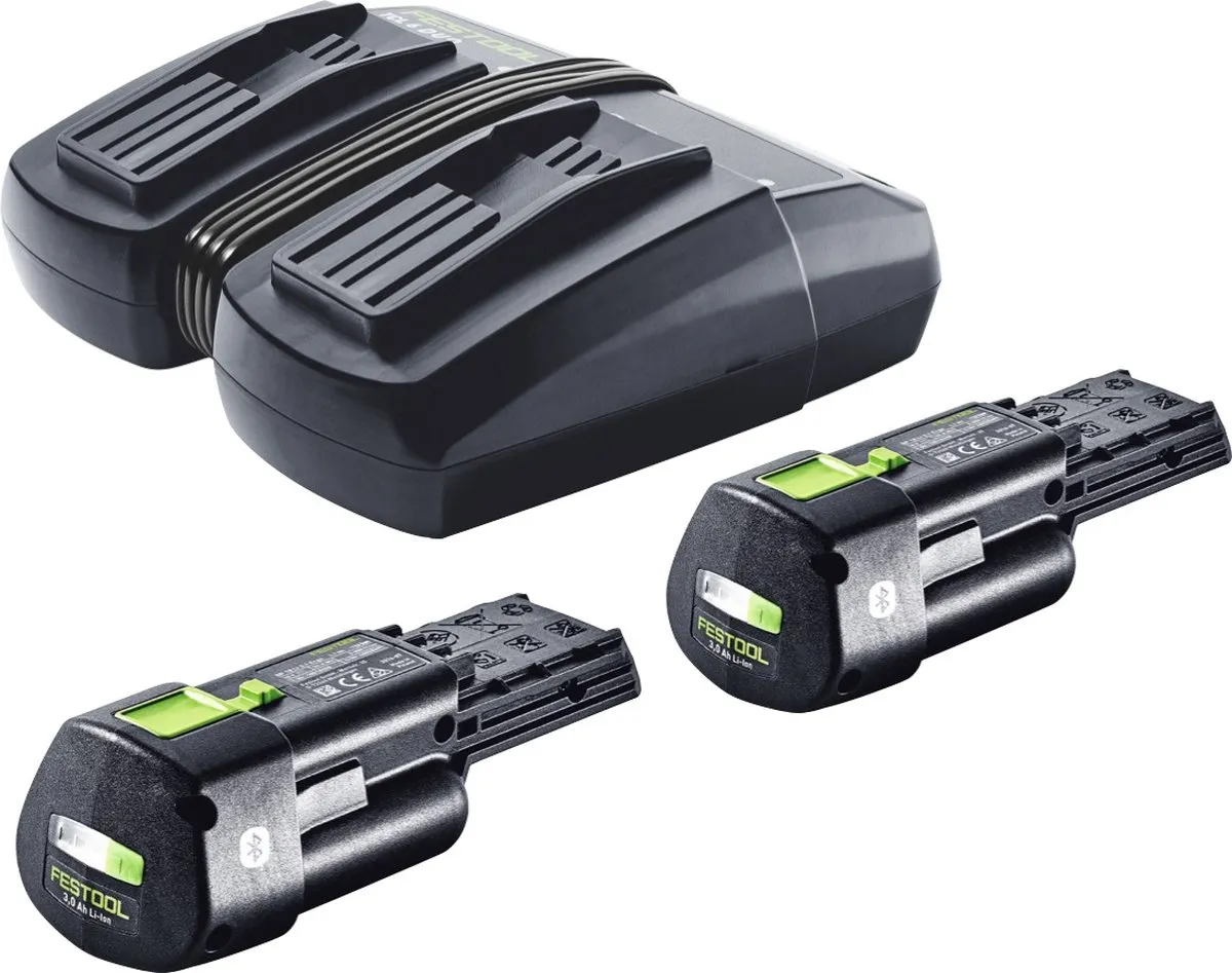 Festool BP 18 Li 3,0 Ergo I Energieset - 2x Accu 3000mAh + TCL 6 DUO Oplader
