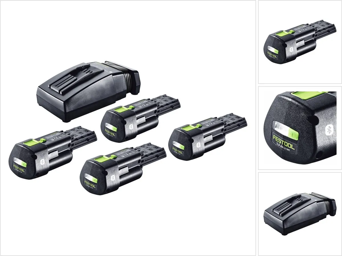 Festool Energieset BP 18 Li 3.0Ah 4x + TCL 6 Oplader
