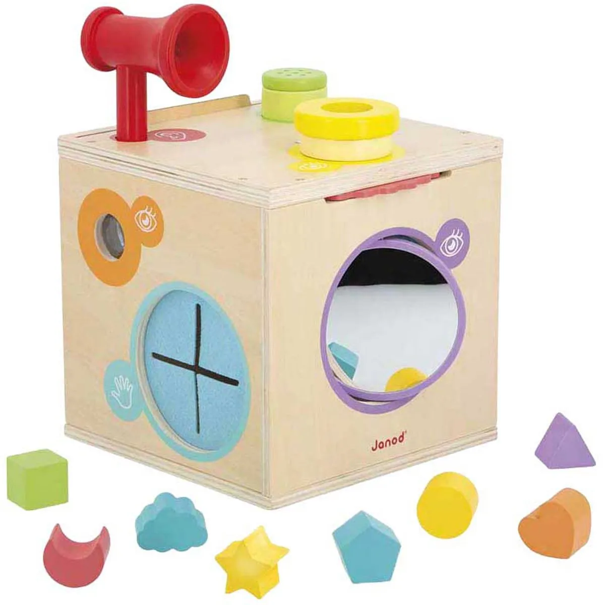 Janod Sensorisch Spel Sensory Box - 12 Accessoires - Vanaf 18 Maanden