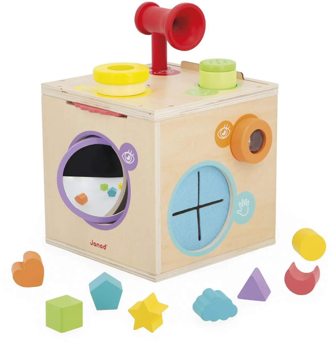 Janod Sensorisch Spel Sensory Box - 12 Accessoires - Vanaf 18 Maanden - afbeelding 6 van 6
