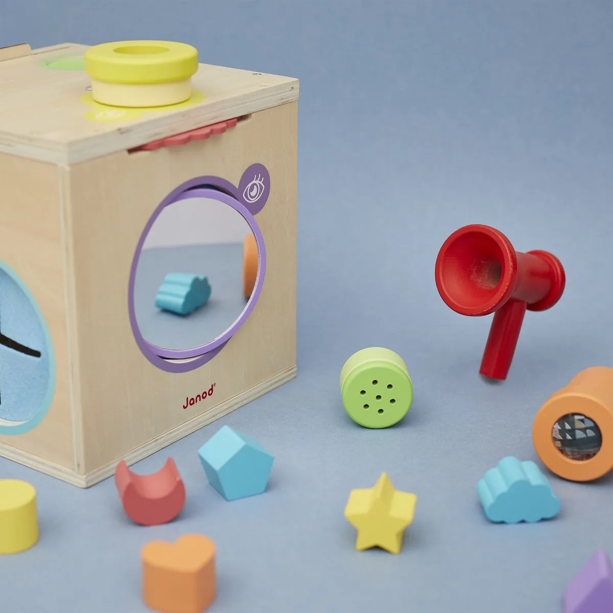 Janod Sensorisch Spel Sensory Box - 12 Accessoires - Vanaf 18 Maanden