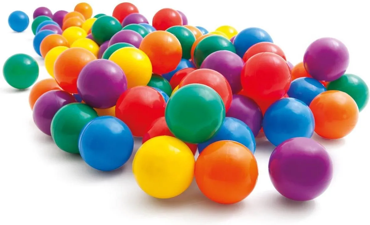 Intex GKD Ballenbakballen 100 Stuks - Ø6,5cm - Draagtas