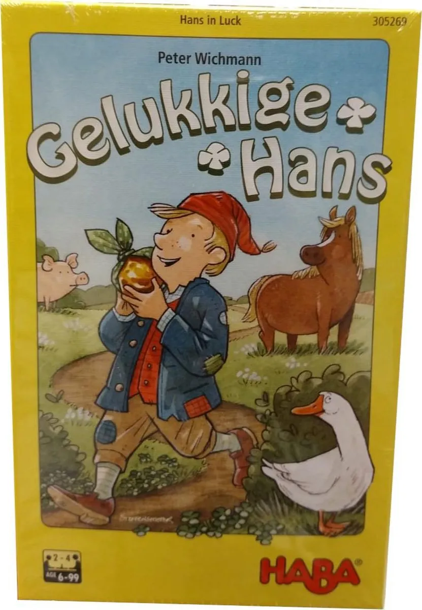 Haba Gelukkige Hans Ruil- en Verzamelspel - 4 Spelers - 6+ Jaar