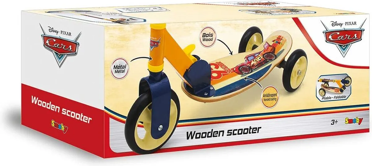 Smoby Step Scooter Cars 3 Houten Driewieler