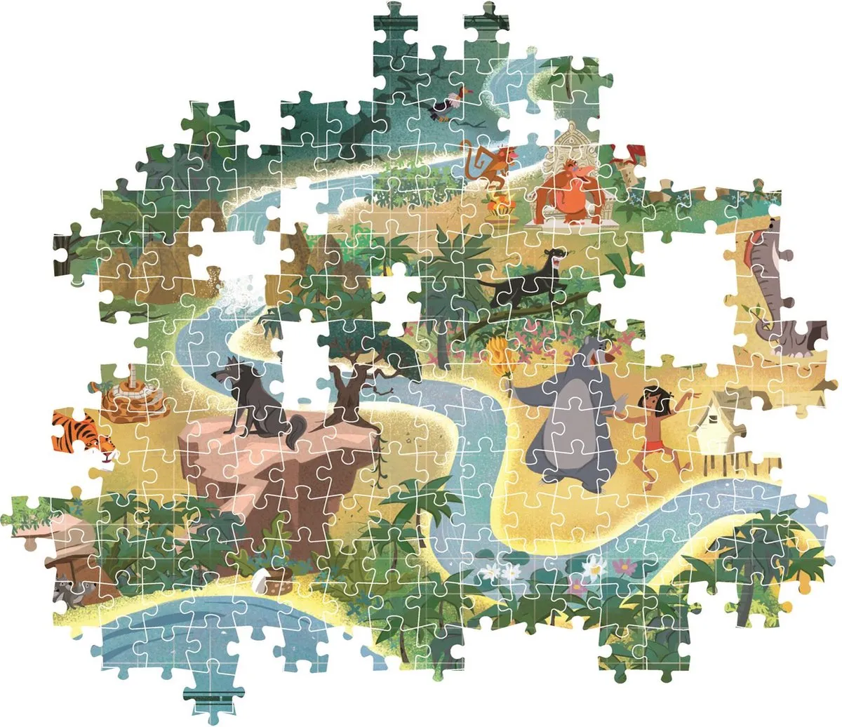Clementoni Disney Jungle Book Puzzel 1000 Stuks - Multicolor - afbeelding 4 van 6