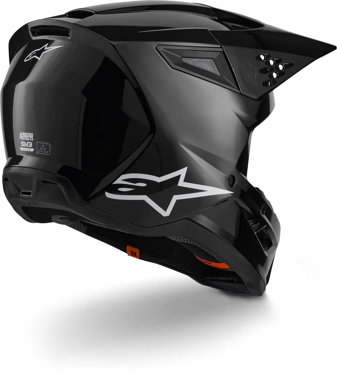 Alpinestars S-M3 Crosshelm - XXL - Zwart - afbeelding 6 van 6