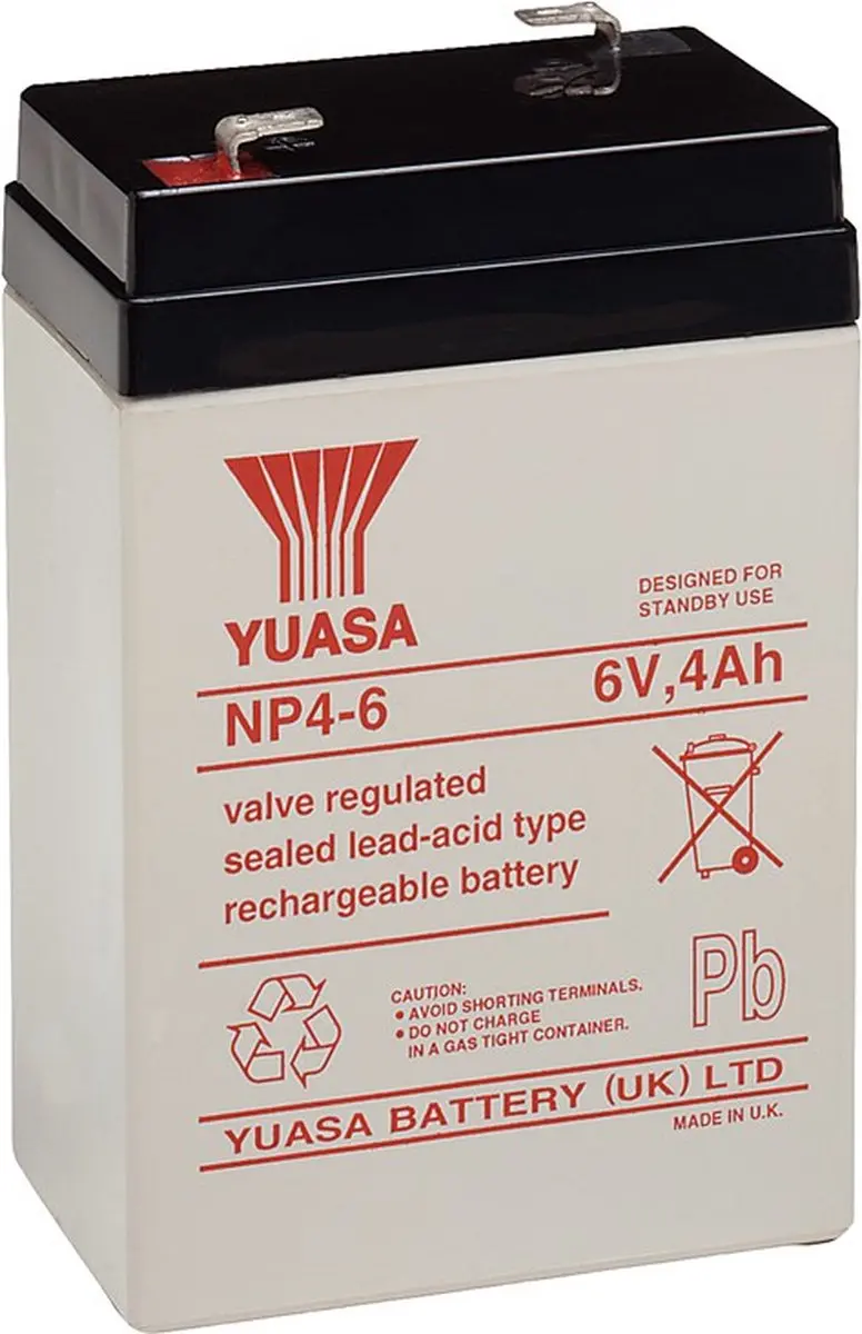 Yuasa NP4-6 6V Accu